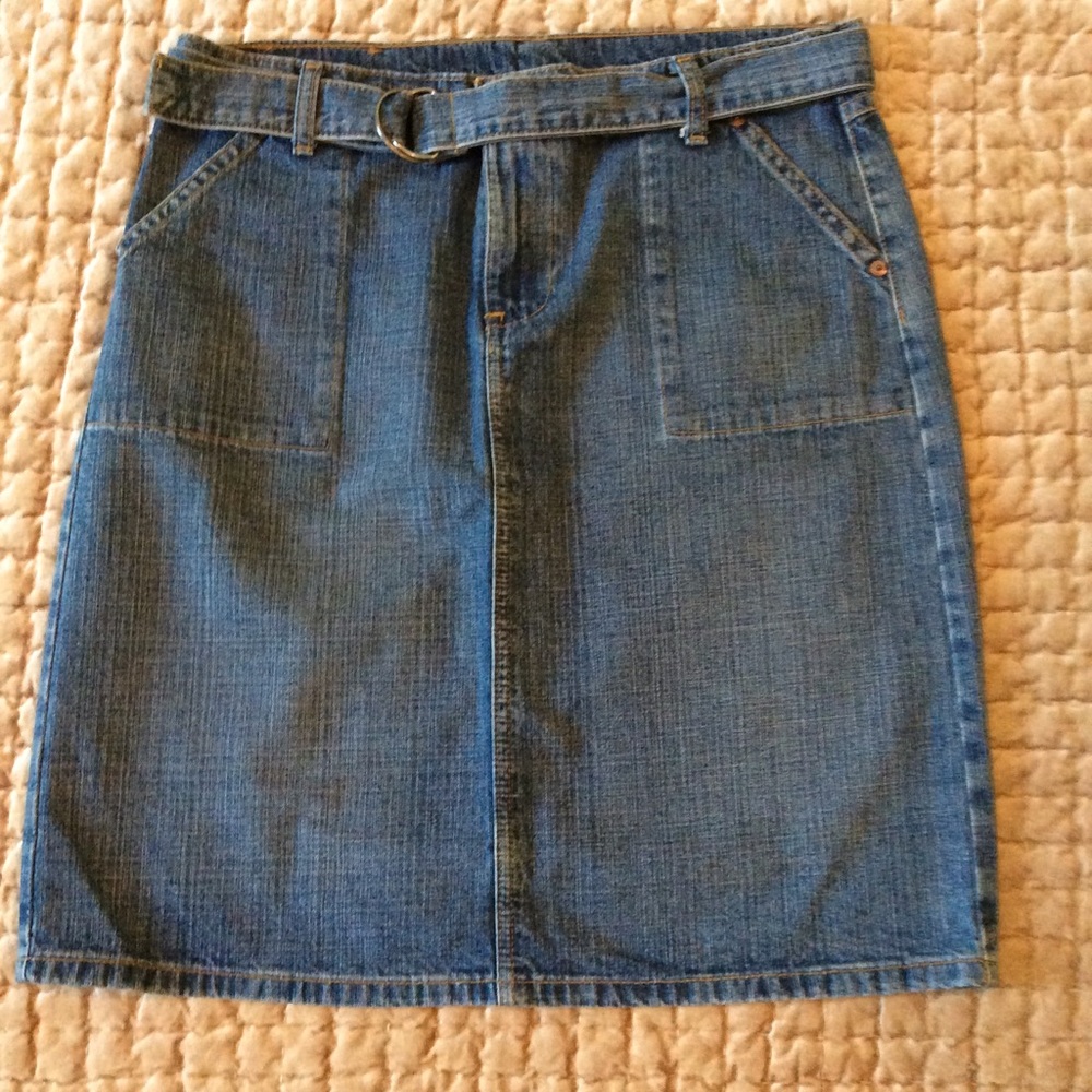 Polo Jeans Company A-line denim skirt
